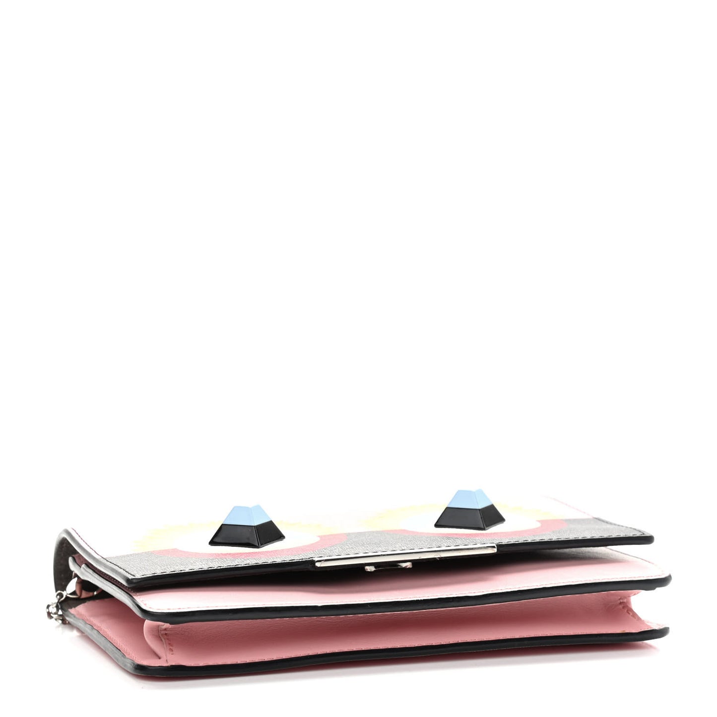 Vitello Elite Century Hypnoteyes Studded Tube Wallet On Chain Bubblegum Multicolor