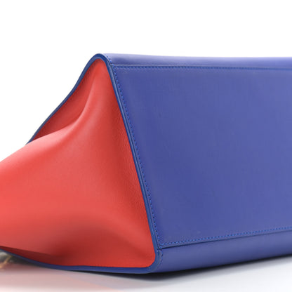 Celine Smooth Calfskin Medium Tri-Color Trapeze Black 4 of 9