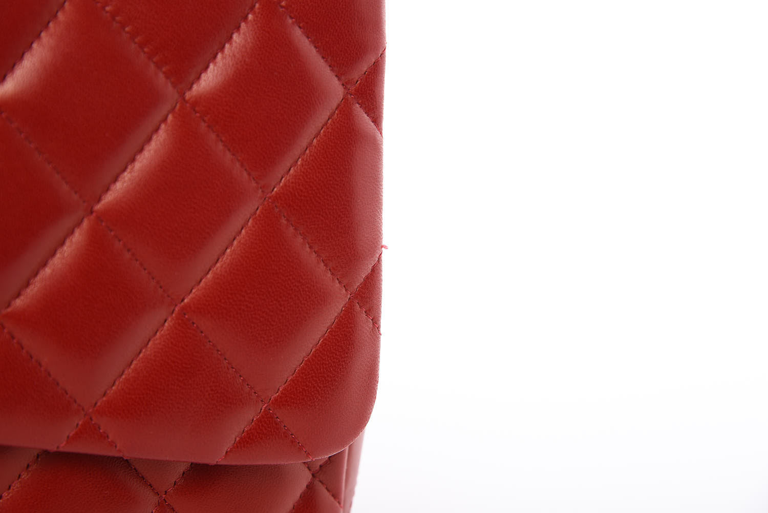 Chanel Lambskin Quilted Jumbo Single Flap Red 17 of 18