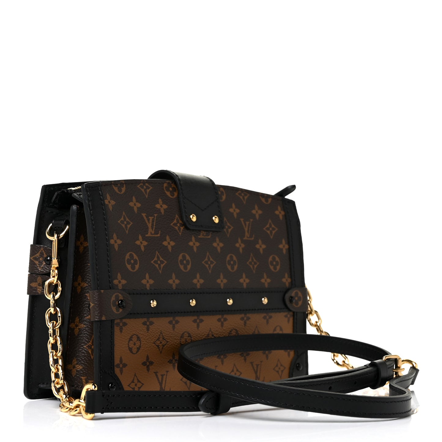 Reverse Monogram Trunk Clutch