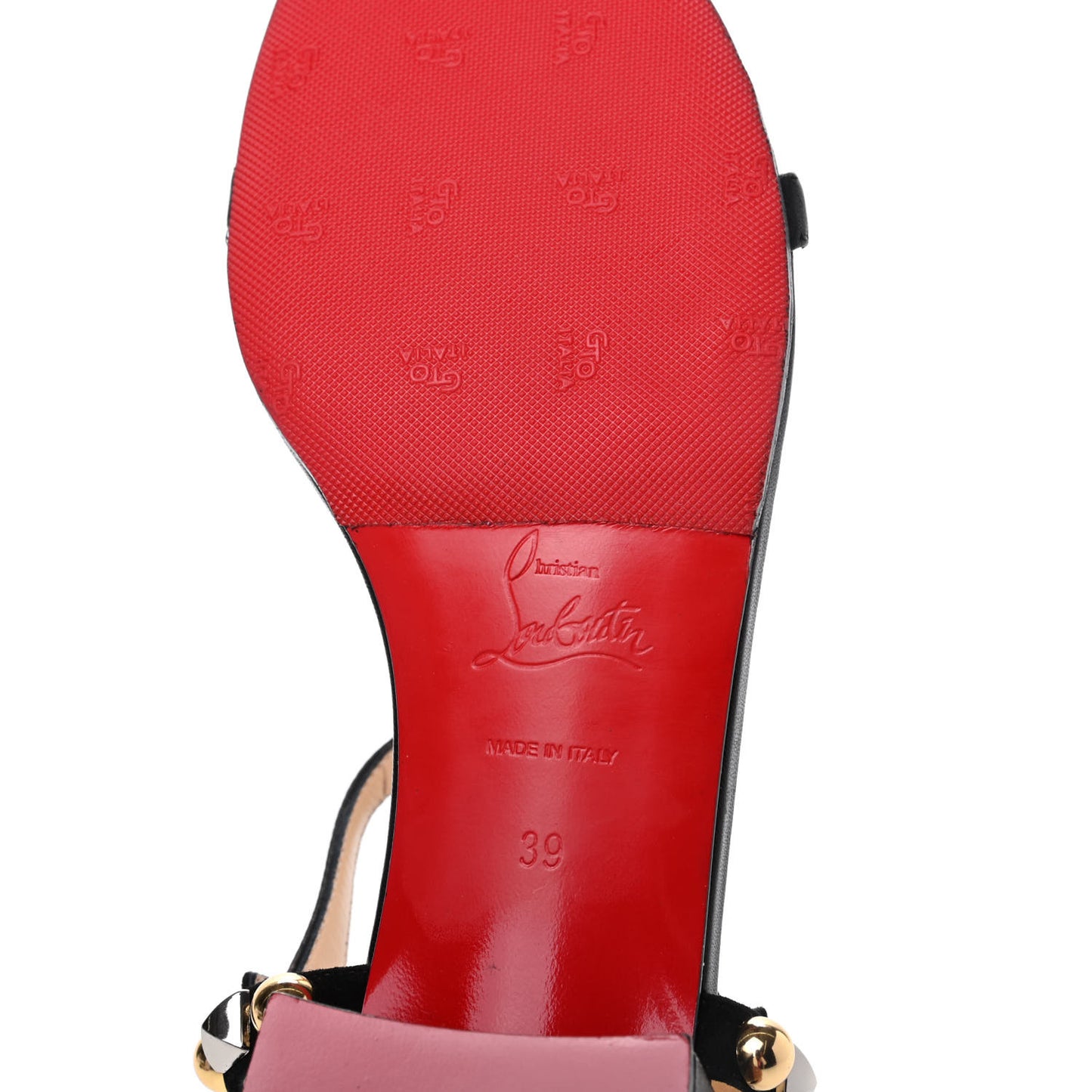 Nappa Kaleidra 25 T-Strap Sandals 39 Black
