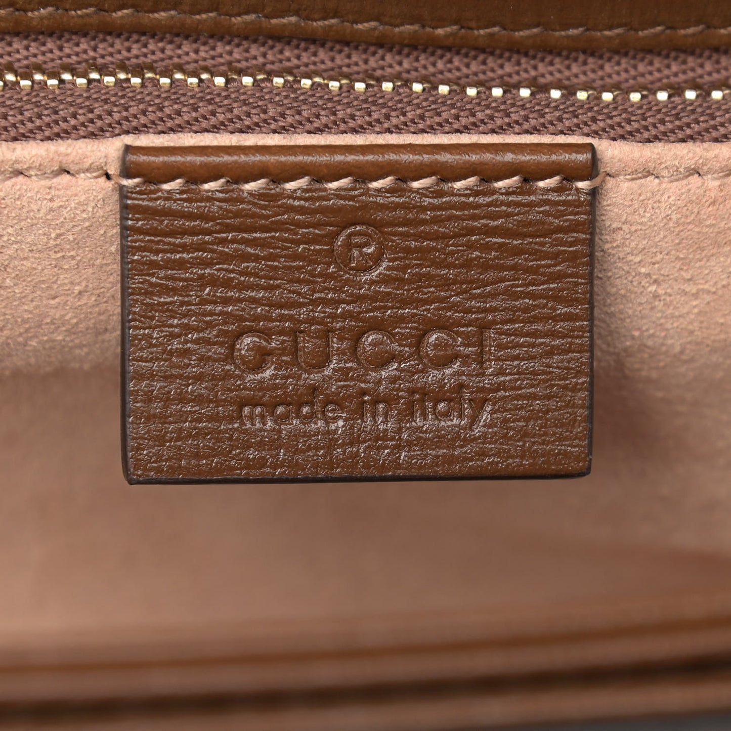 GG Supreme Monogram Horsebit 1955 Shoulder Bag Beige Brown Sugar