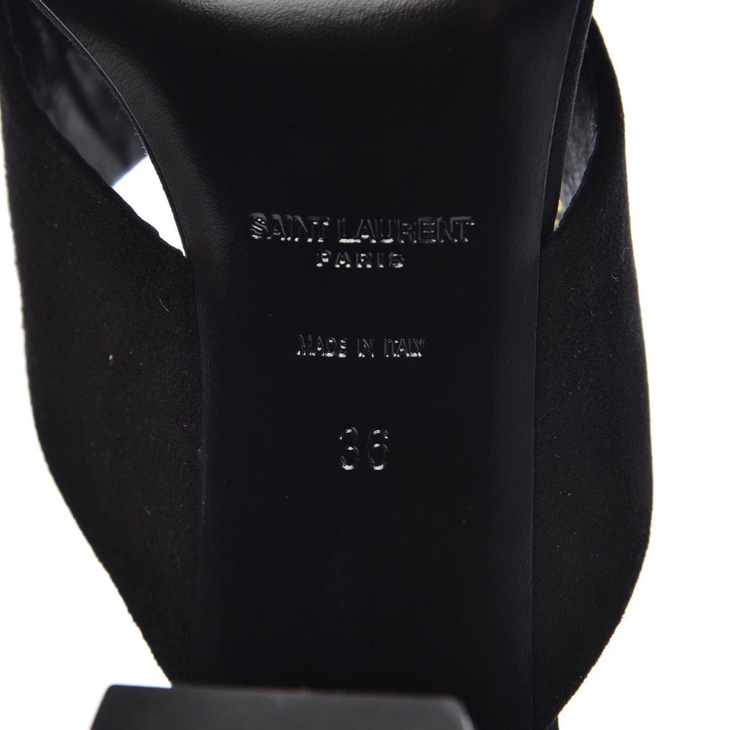 Suede LouLou 70 Mule Sandals 36 Black