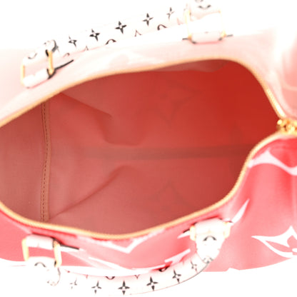 Louis Vuitton Monogram Giant Speedy Bandouliere 30 Rouge 7 of 9