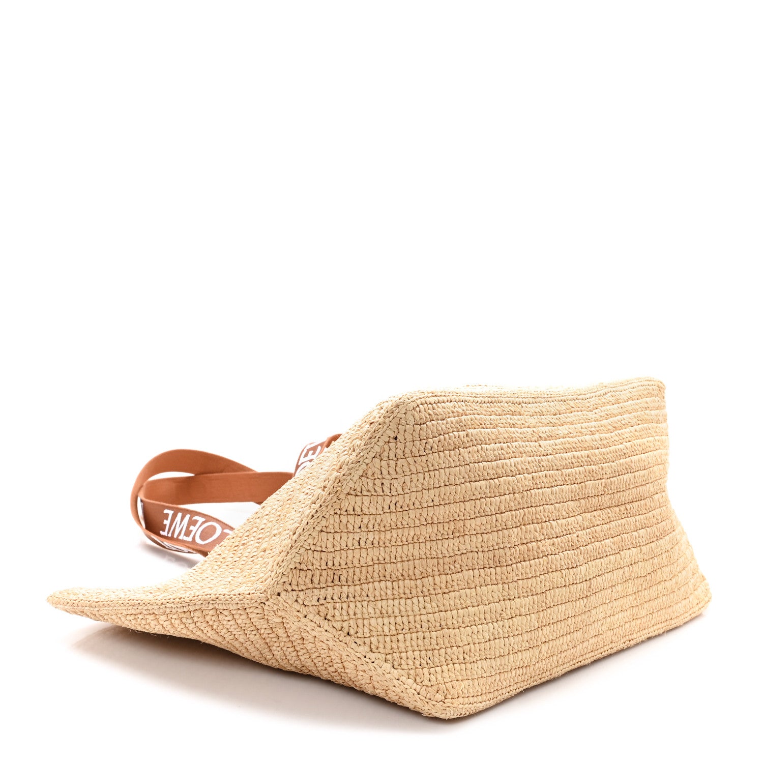Loewe Raffia Paulas Ibiza Fold Shopper Tote Natural Tan 4 of 11