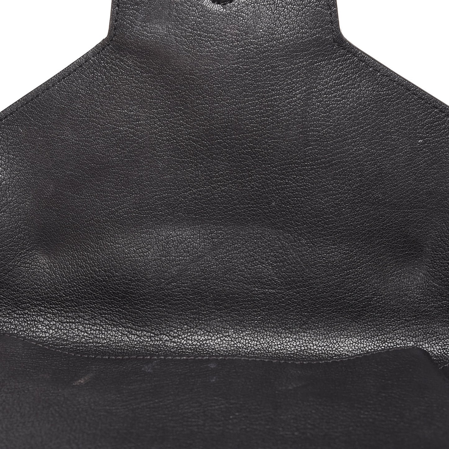 Sugar Goatskin Medium Antigona Envelope Clutch Black