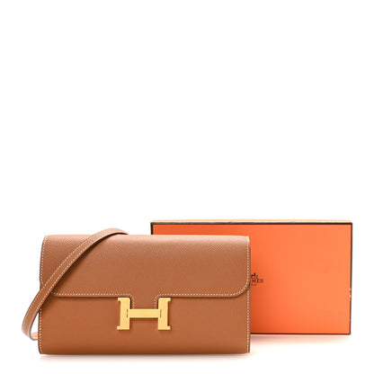 Hermes Epsom Constance Long Wallet To Go Gold 11 of 11