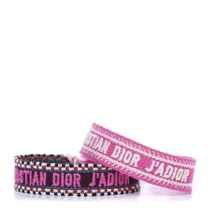 Christian Dior Woven Cotton J'Adior Friendship Bracelet Set Beige Multicolor 1 of 3