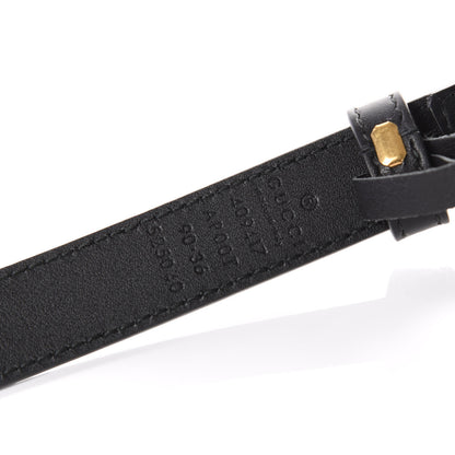 Gucci Calfskin Double G 20mm Belt 90 36 Black 6 of 7
