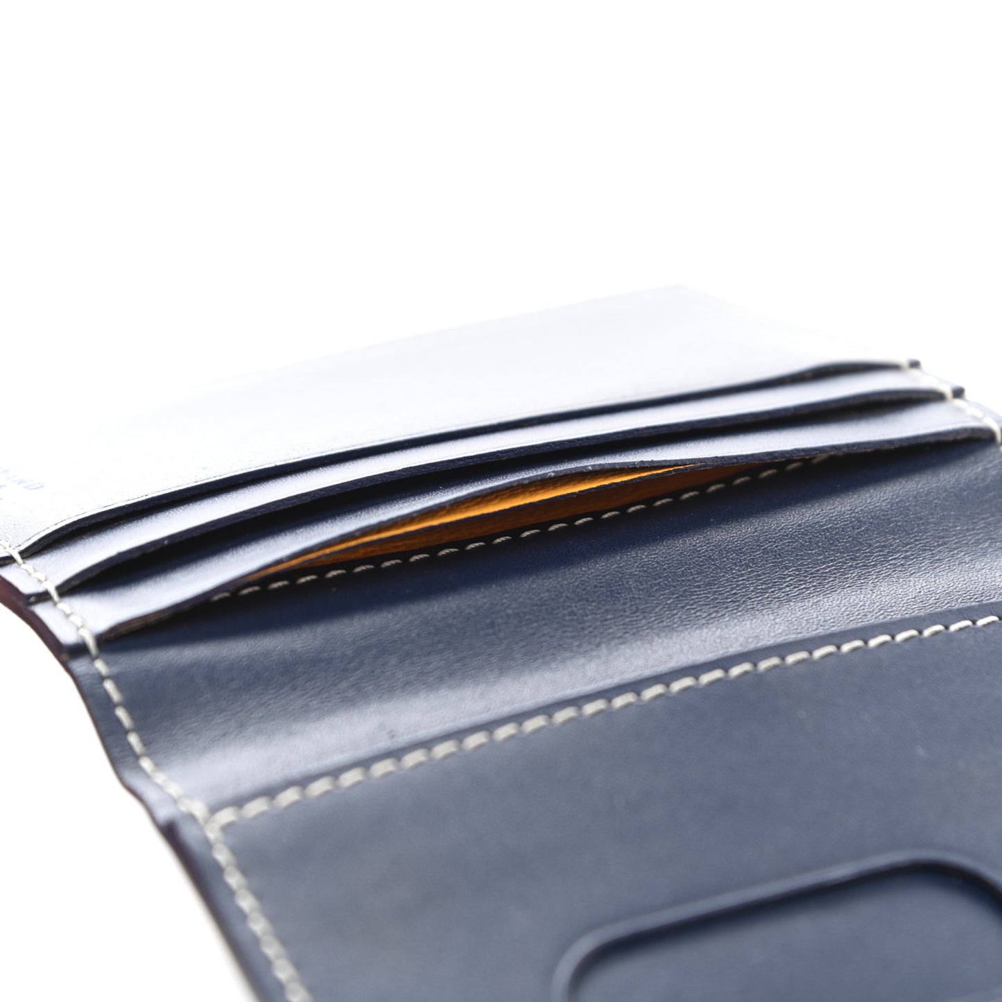 Goyardine Saint Marc Folding Card Case Navy