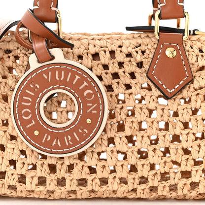 Louis Vuitton Raffia Nano Speedy Natural Tan 7 of 10