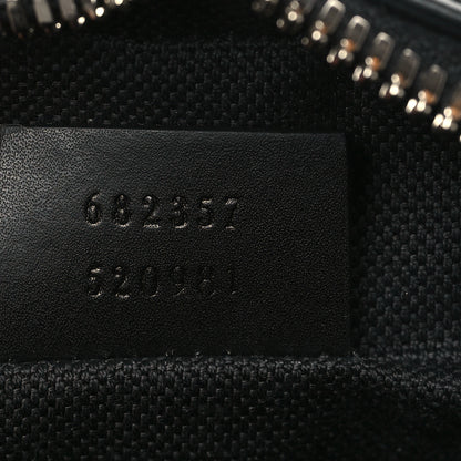 Gucci GG Supreme Monogram Appia Calfskin Web Messenger Bag Black 7 of 11