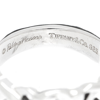 Tiffany Sterling Silver Paloma Picasso Loving Heart Band Ring 54 7 4 of 4