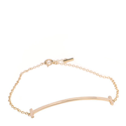 Tiffany 18K Yellow Gold T Smile Bracelet 1 of 5