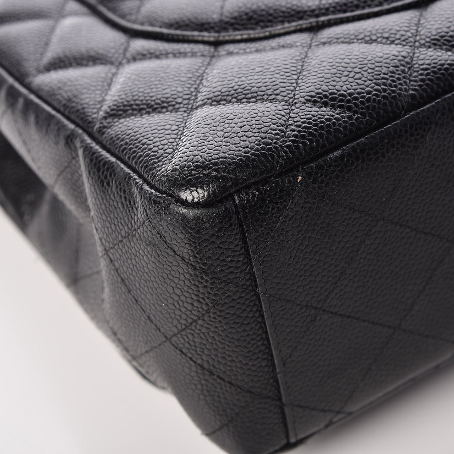Caviar Quilted Maxi Double Flap Black