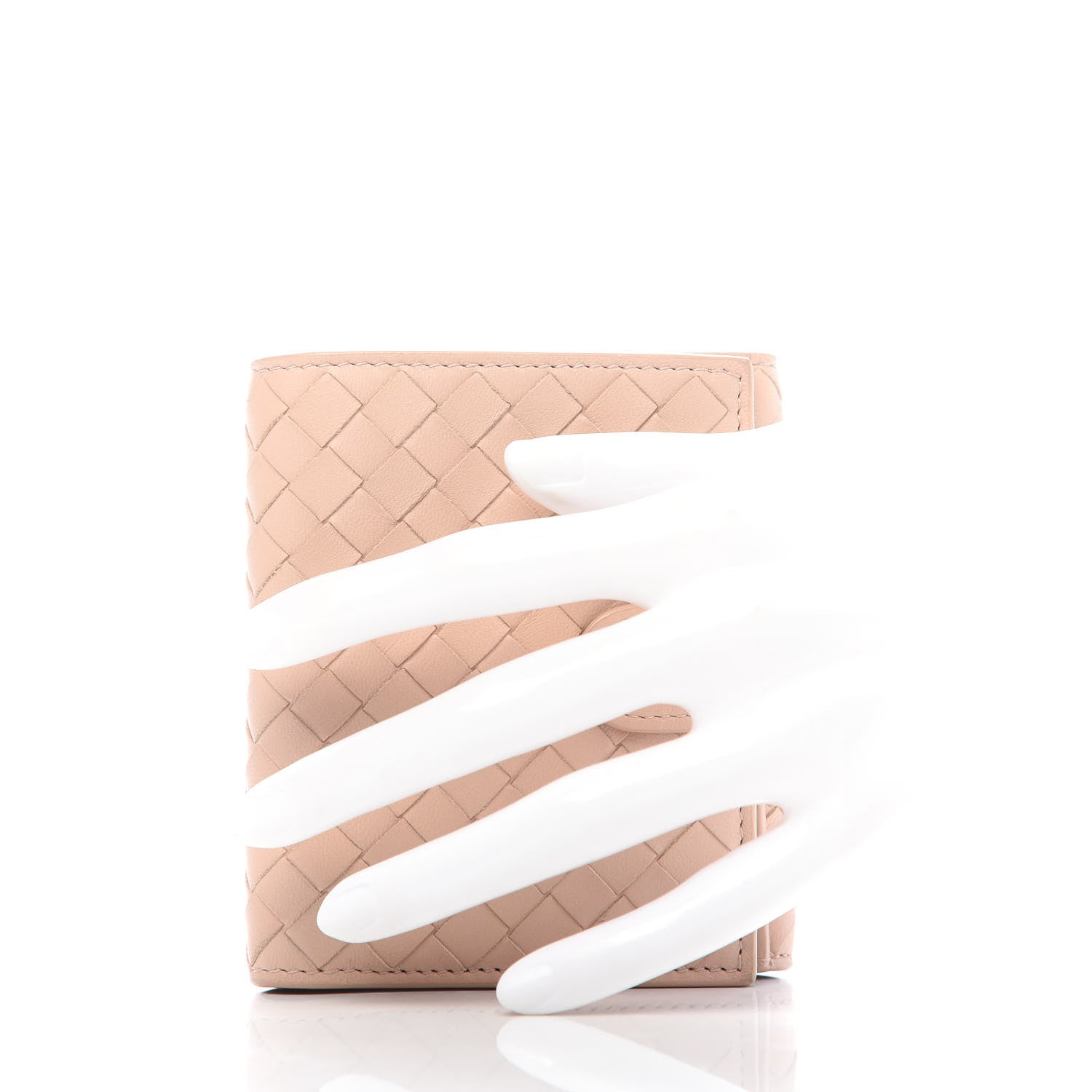 Bottega Veneta Nappa Intrecciato French Flap Wallet Flamingo 2 of 7