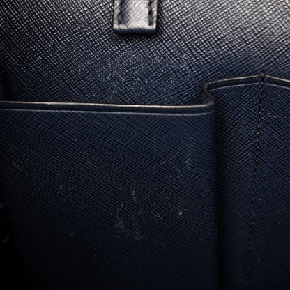 Prada Saffiano Travel Briefcase Baltico 8 of 13