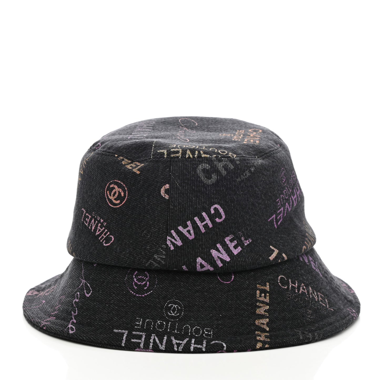 Denim Mood Cloche Bucket Hat S Black
