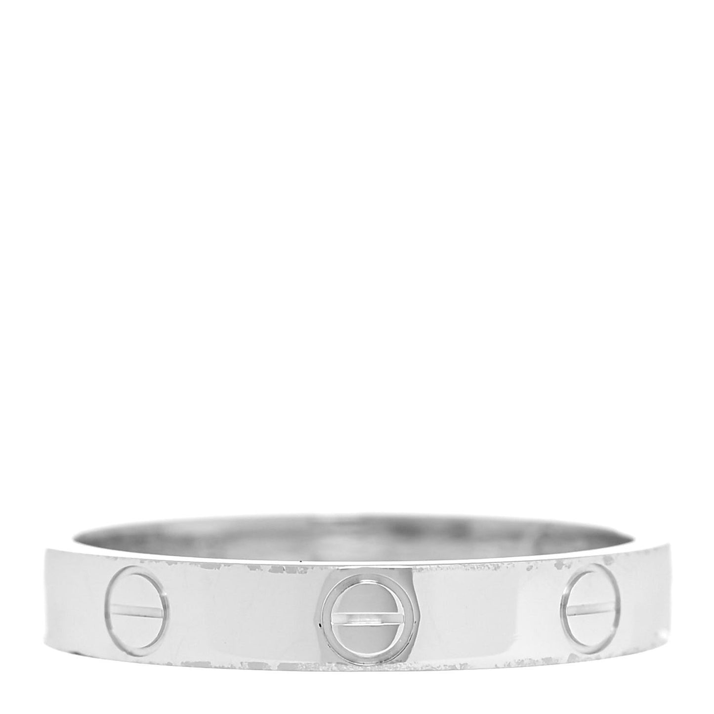 18K White Gold 3.5mm LOVE Wedding Band Ring 56 7.5