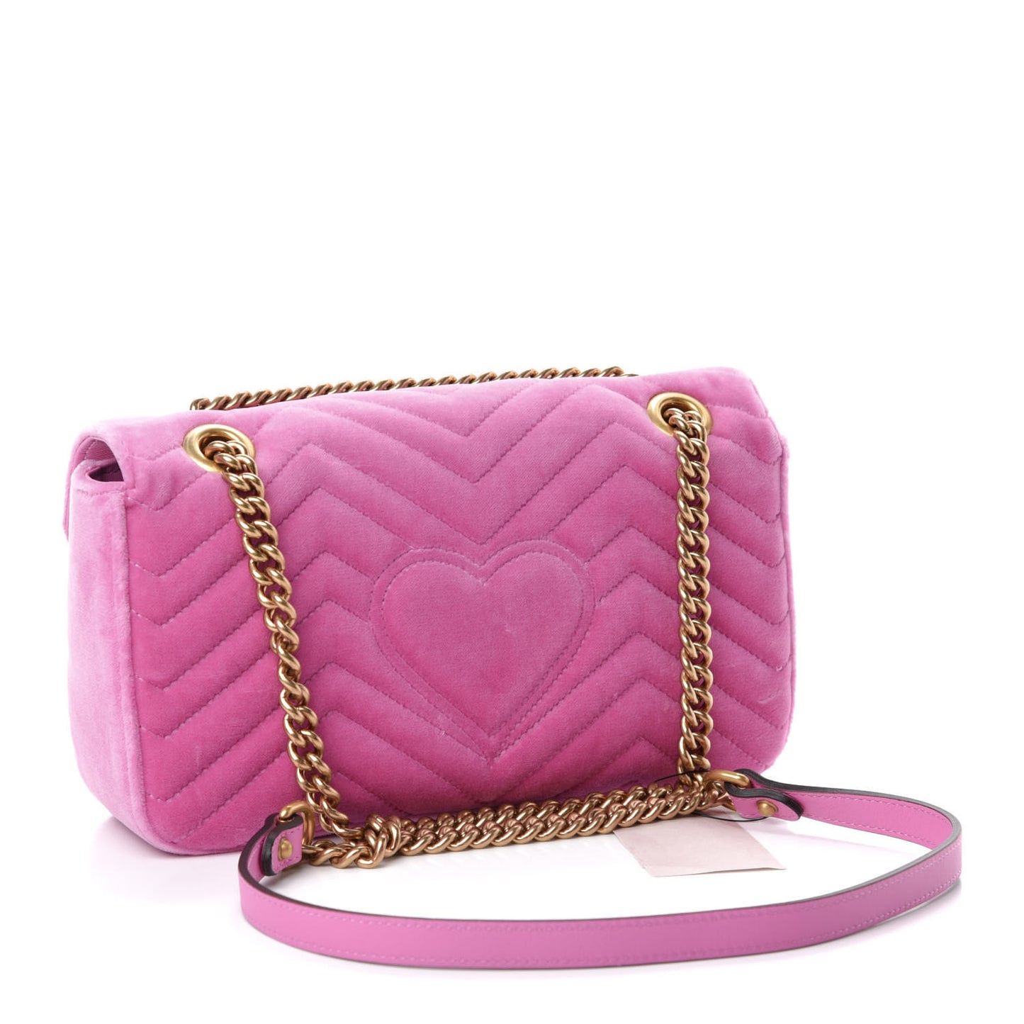 Velvet Matelasse Marquise Crystals Embroidered Small GG Marmont Shoulder Bag Malva