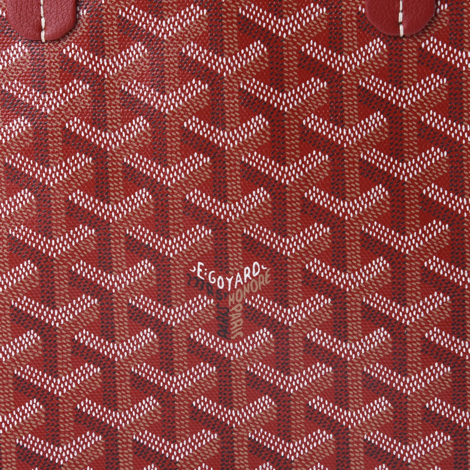 Goyard Goyardine Poitiers Tote Red 10 of 10