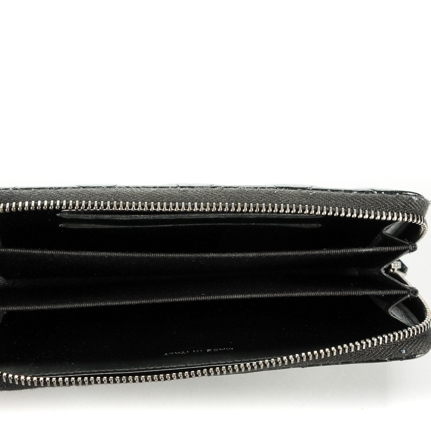 Chanel Patent Goatskin Paris Dallas Zip Around Wallet Black 5 of 8