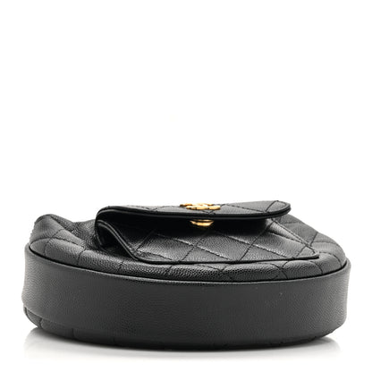 Chanel Caviar Quilted Polly Pocket Pouch Hobo Black 4 of 11