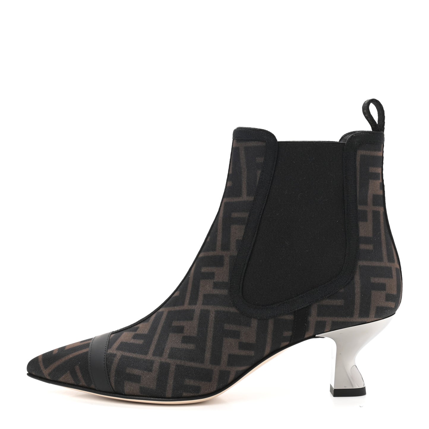 Mesh Tulle FF Colibri 55mm Ankle Booties 38 Tobacco Moro Black