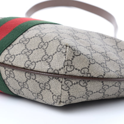Gucci GG Supreme Monogram Web Small Ophidia Half Moon Hobo Brown 8 of 11