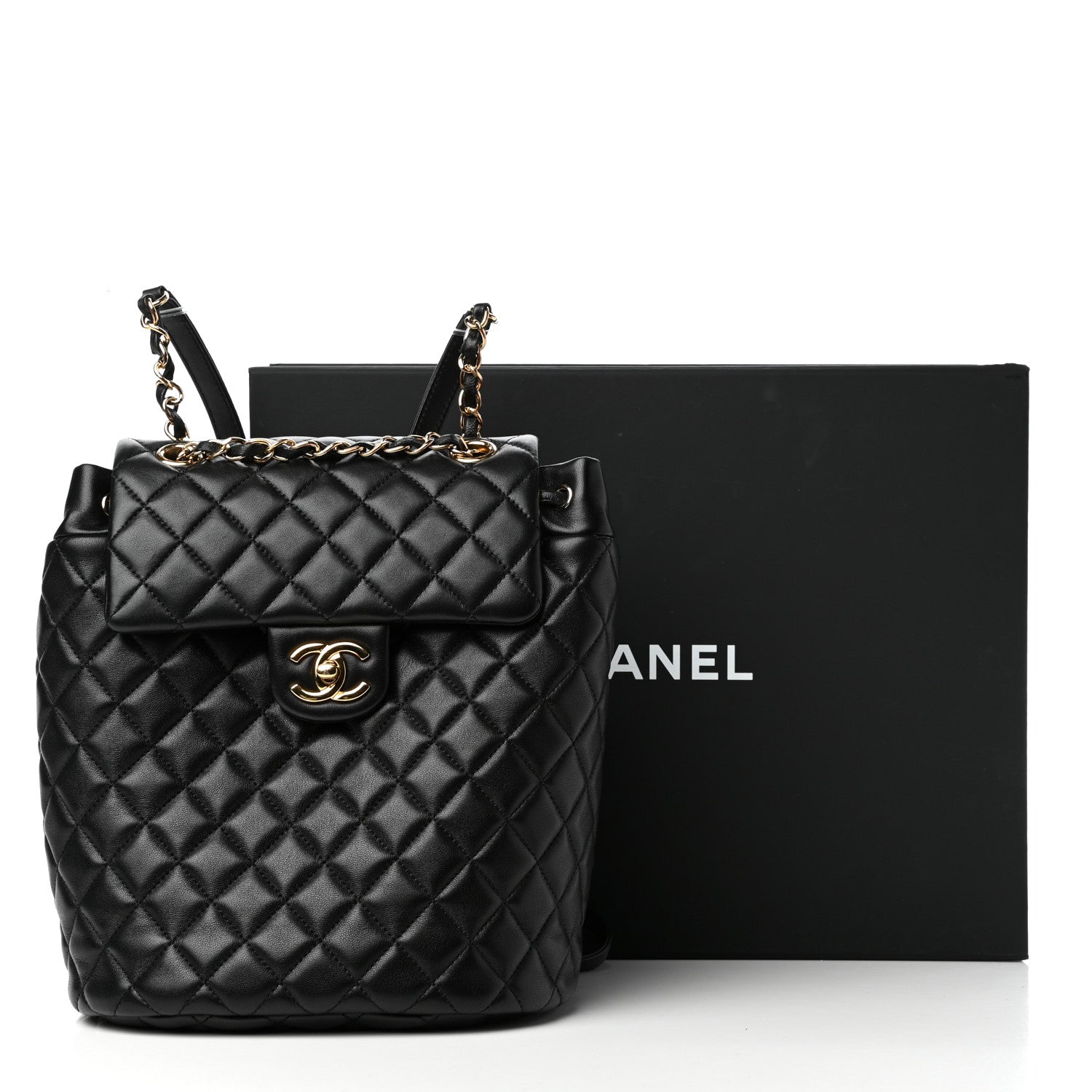 Chanel Calfskin Quilted Small Urban Spirit Backpack Black 11 of 11