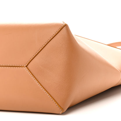 Loewe Shiny Calfskin Medium Puzzle Fold Tote Warm Desert 9 of 9
