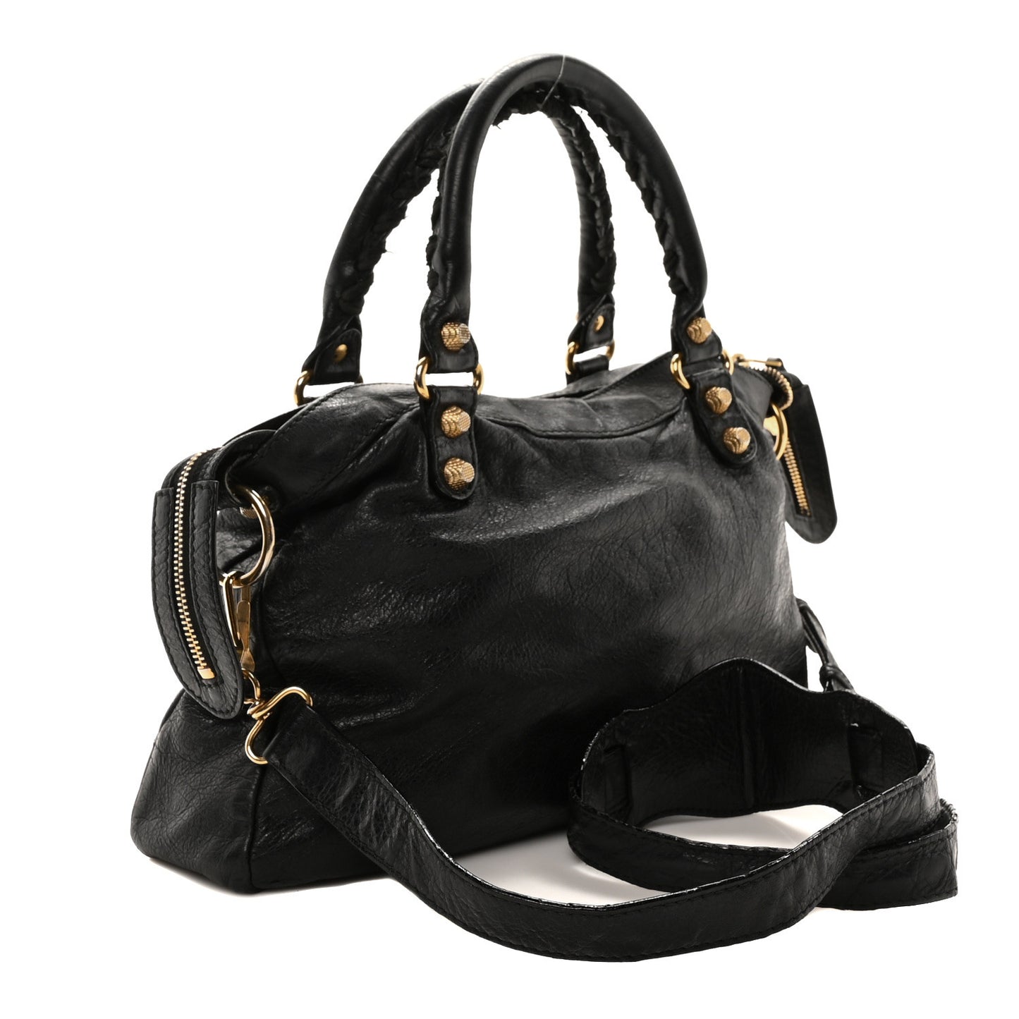 Agneau Giant 12 Gold Hardware Town Black