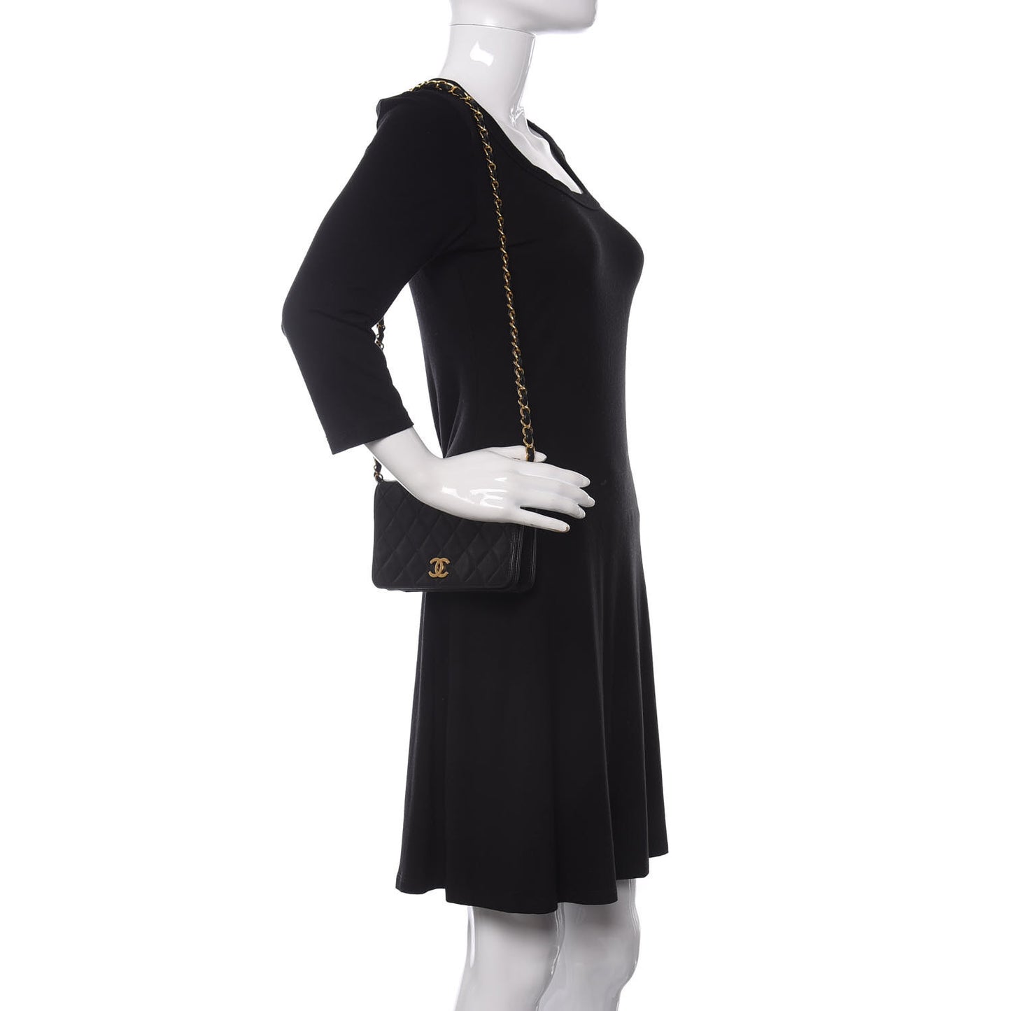 Lambskin Quilted Mini Flap Black