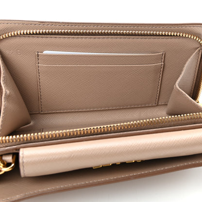 Prada Saffiano Metal Oro Phone Case Cammeo 4 of 5