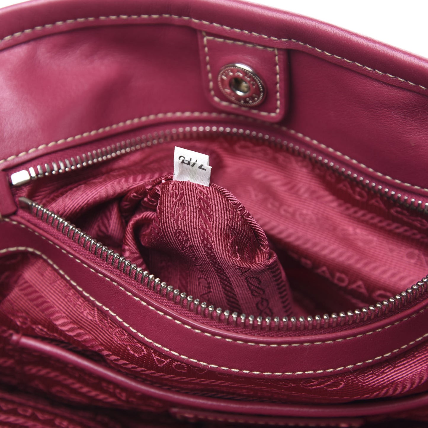Tessuto Nylon Soft Calf Small Tote Ibisco