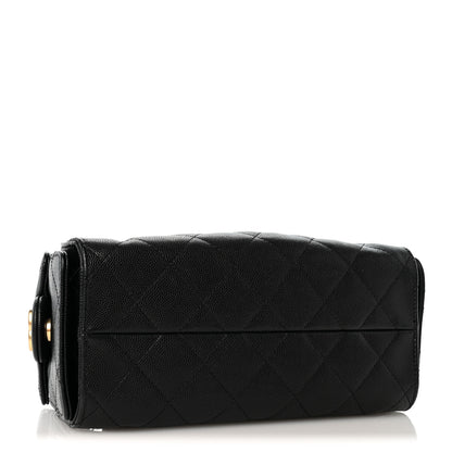 Chanel Caviar Quilted Mini Chanel 25 Handbag Black 4 of 12