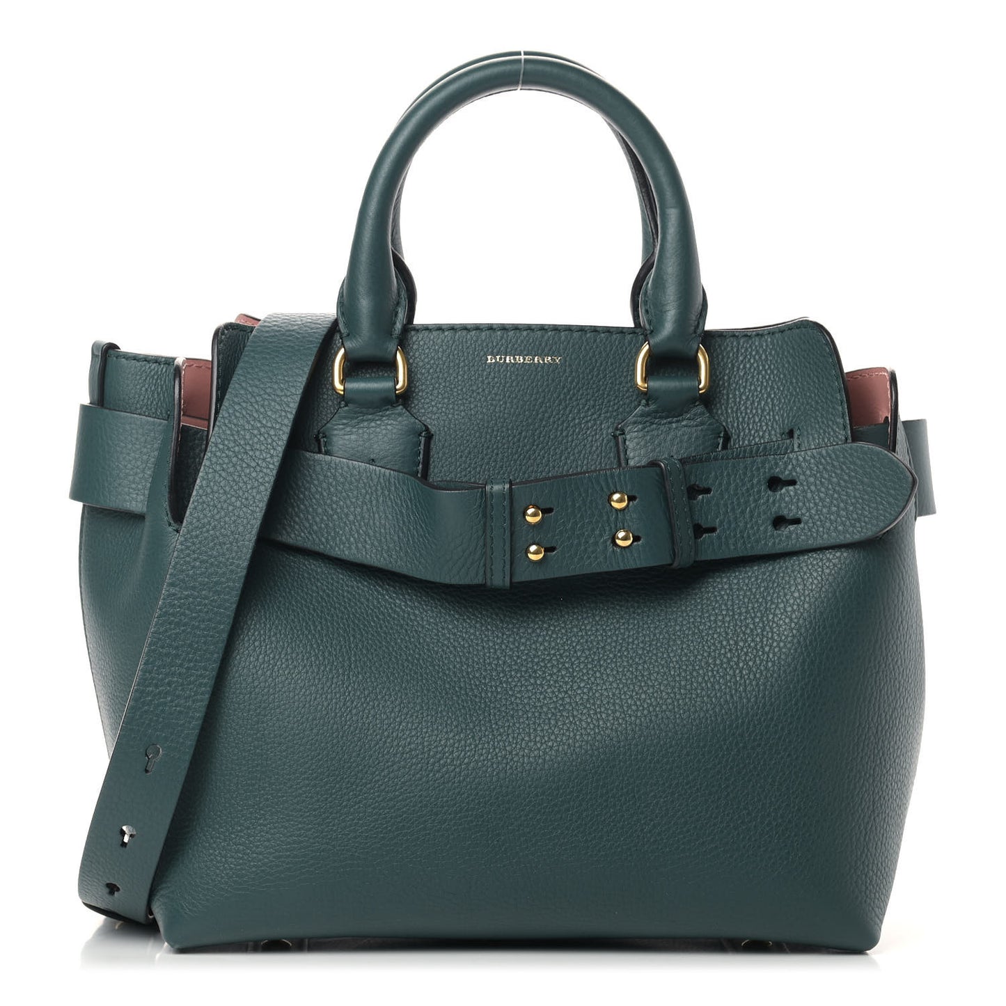 Soft Grain Calfskin Small Belt Bag Dark Cyan