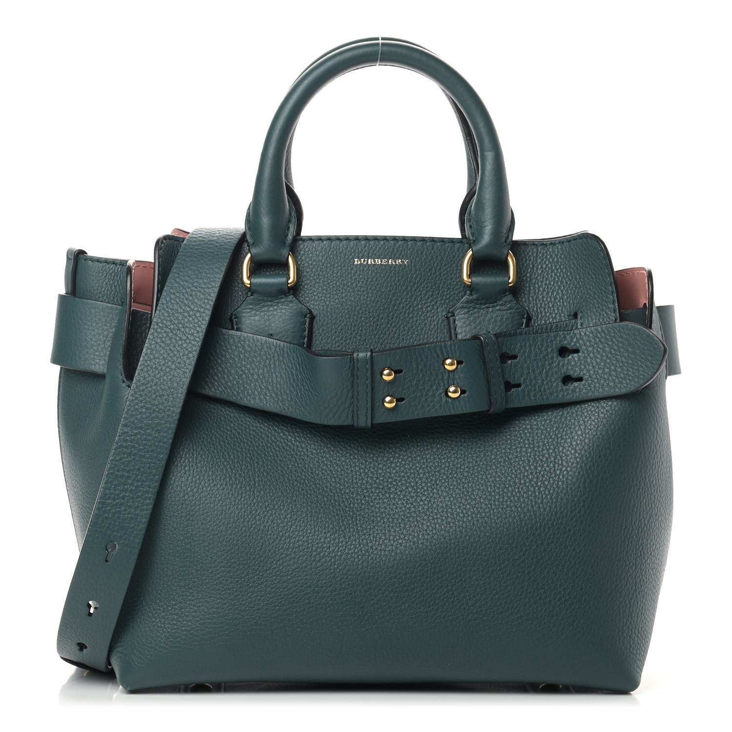 Burberry Soft Grain Calfskin Small Belt Bag Dark Cyan 1 of 11