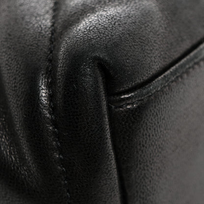 Saint Laurent Lambskin Quilted Toy Loulou Puffer Monogram Chain Satchel Black 14 of 16