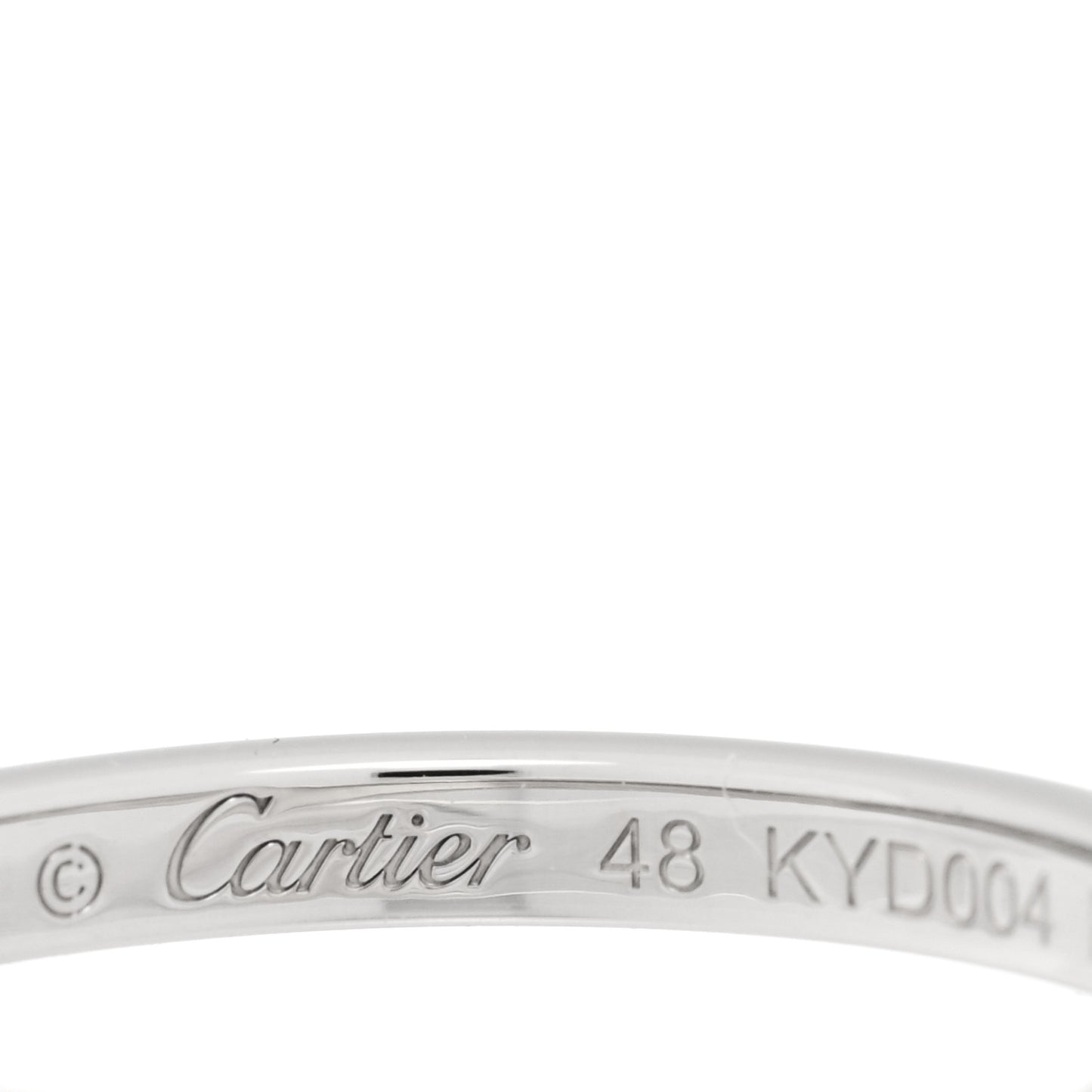 Platinum 3 Diamond Ballerine Wedding Band Ring 48 4.5