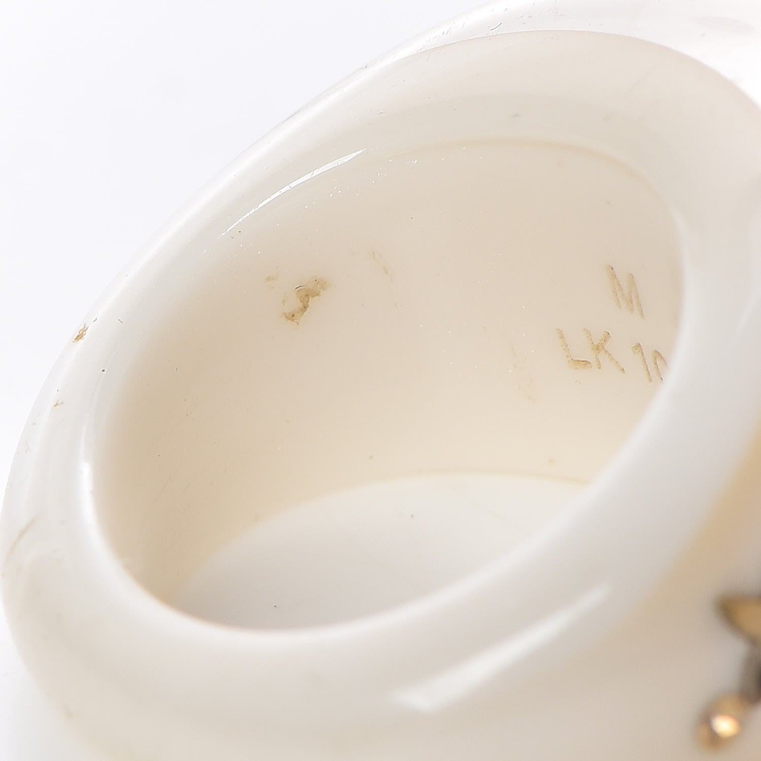 Louis Vuitton Resin Swarovski Crystal Inclusion Ring 6.5 White 6 of 7