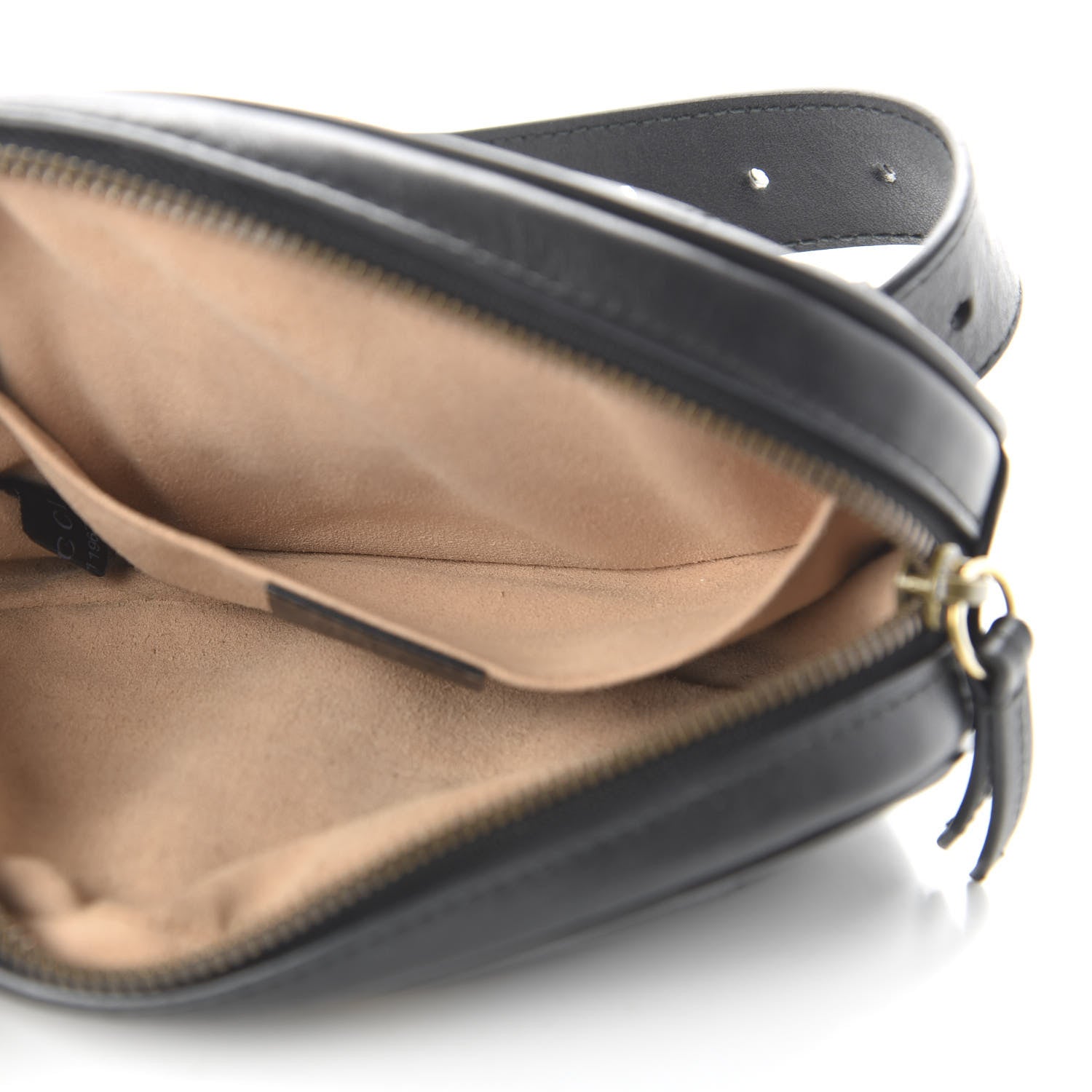 Gucci Calfskin Matelasse GG Marmont Belt Bag 85 34 Black 5 of 10