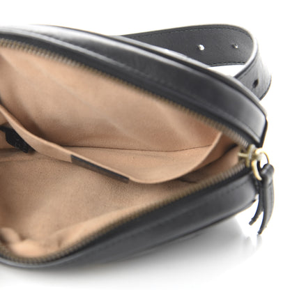 Gucci Calfskin Matelasse GG Marmont Belt Bag 85 34 Black 5 of 10