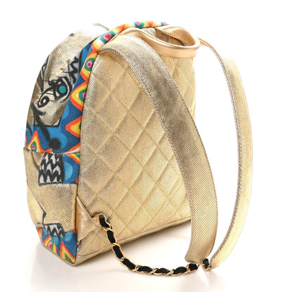 Chanel Graffiti Printed Canvas Street Spirit Backpack Multicolor 3 of 10