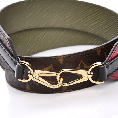 Louis Vuitton Monogram Kabuki Bandouliere Shoulder Strap Black 2 of 4