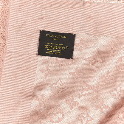 Louis Vuitton Silk Wool Monogram Shawl Rose 6 of 6