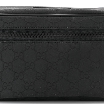 Gucci Nylon Monogram Fanny Pack Belt Bag Black 8 of 10