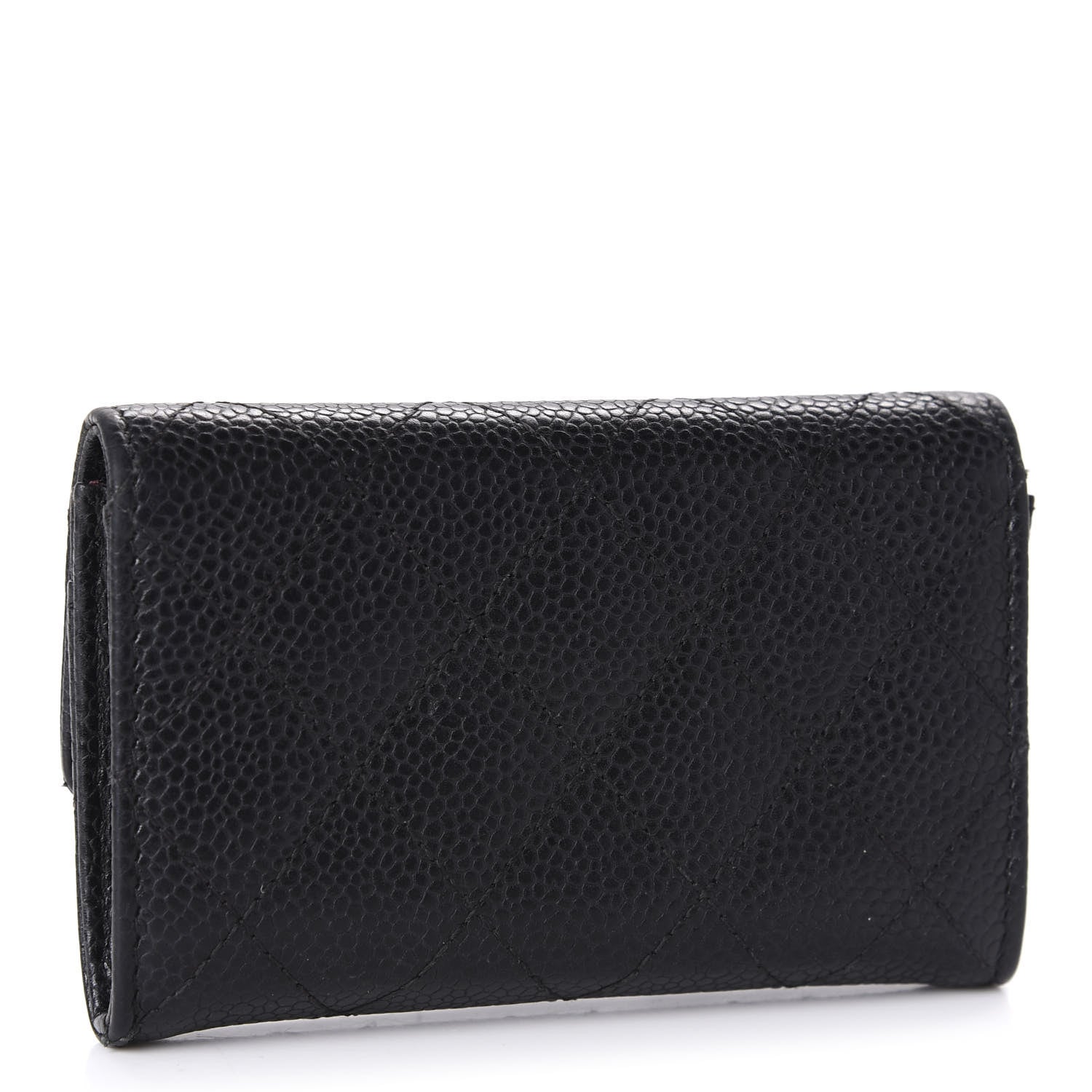 Chanel Caviar Quilted Flap Card Holder Black 3 of 11