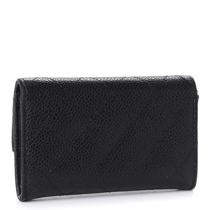 Chanel Caviar Quilted Flap Card Holder Black 3 of 11