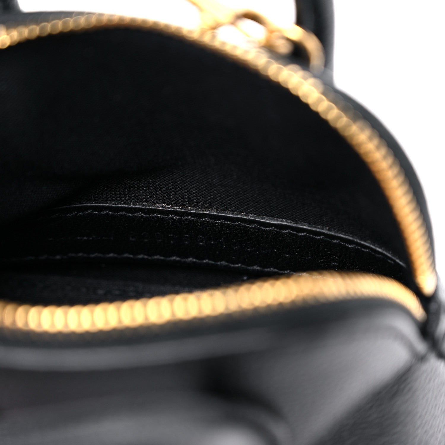Balenciaga Grained Calfskin Logo Mini Ville Top Handle Bag Black White 7 of 11